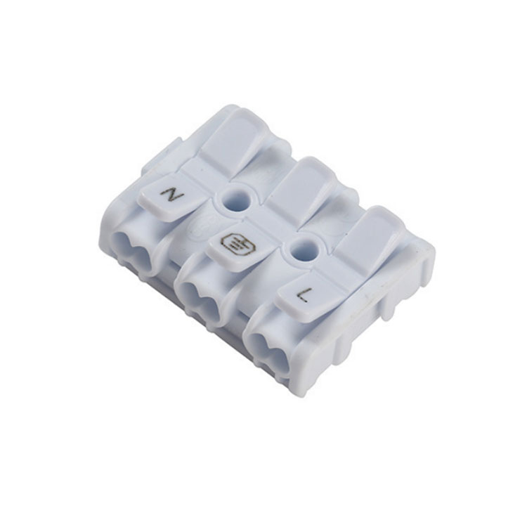 3PIN迷你無(wú)螺紋連接器8631按壓式超薄端子臺(tái)